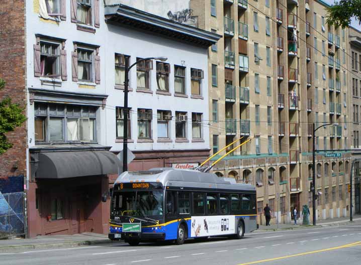 Coast Mountain Bus New Flyer E40LF trolley 2171